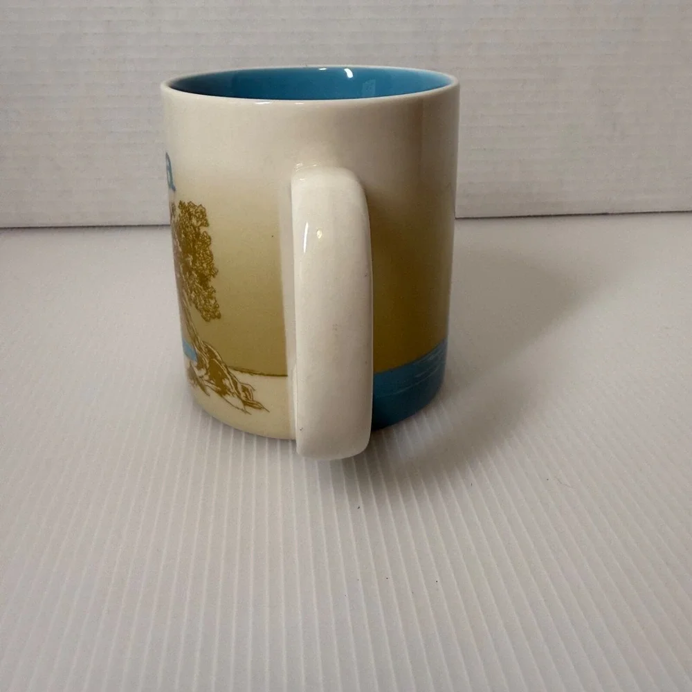 Starbucks Aruba 2015 Coffee Mug Cup Lite Blue 16oz Global Collectors Icon Series